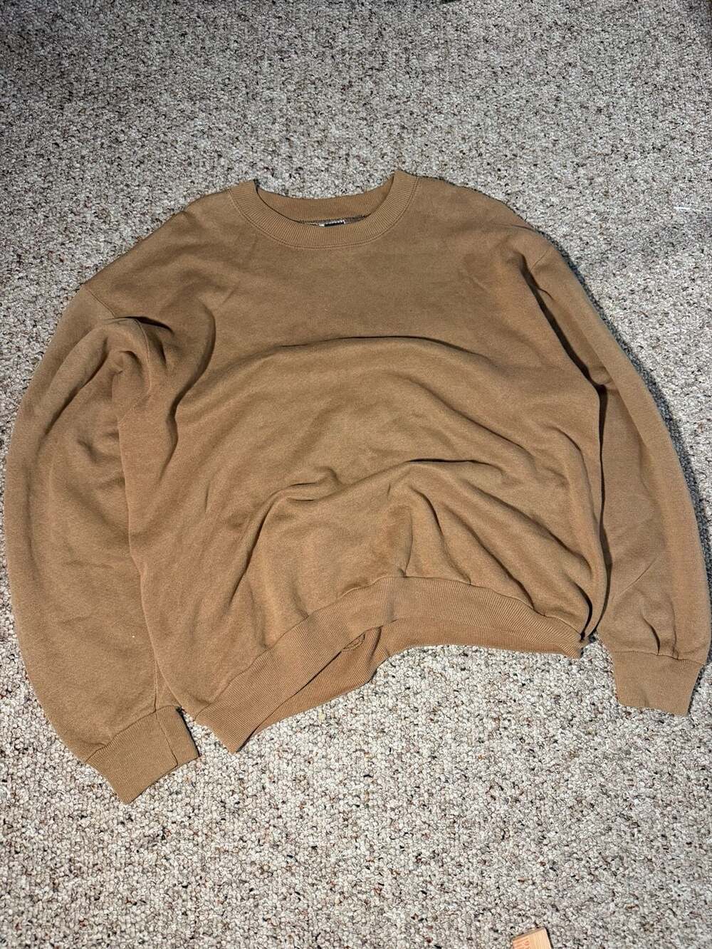 Vintage Lee Sturdy Sweats Tan Crewneck Sweatshirt Size L Made in USA